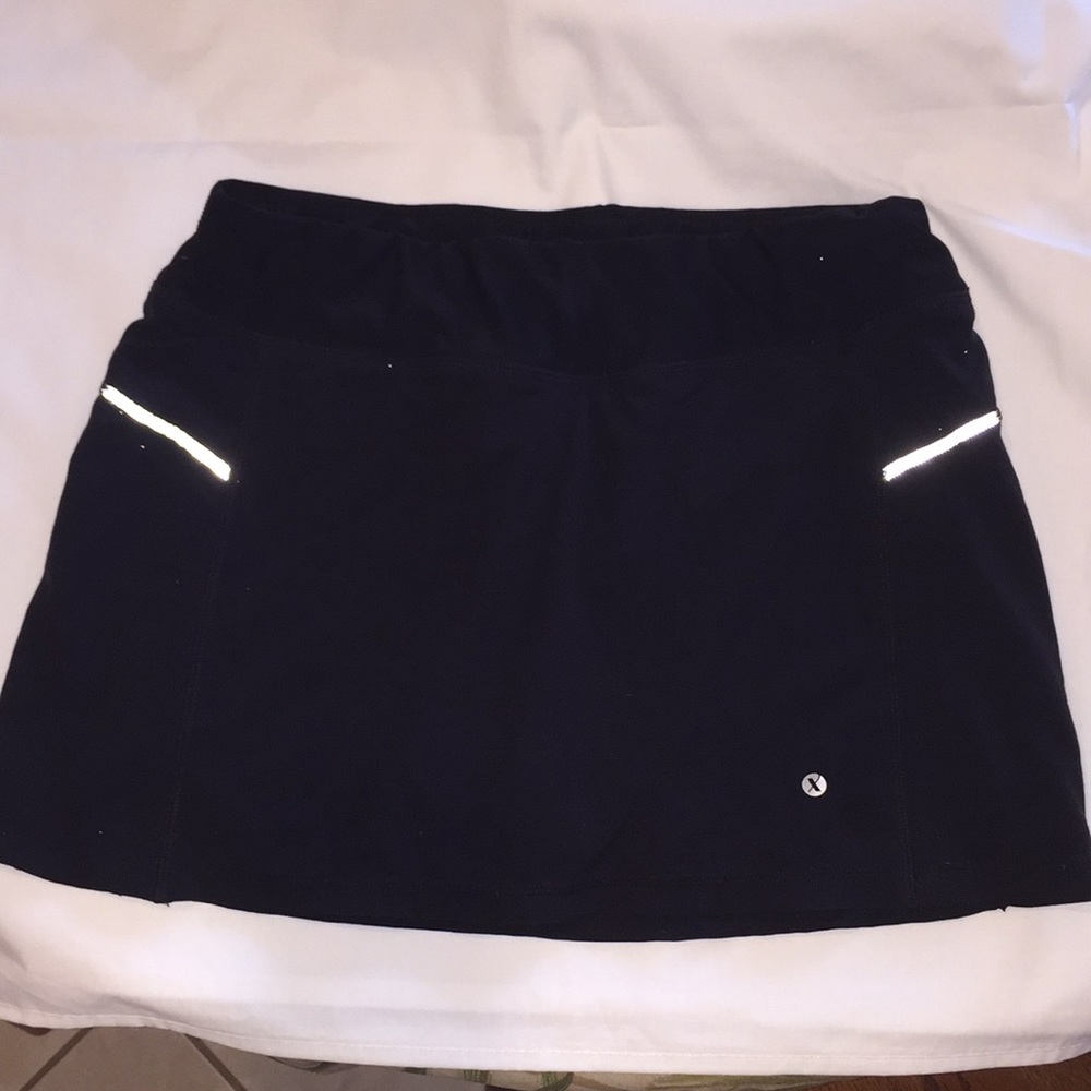 Black Skort Activewear Tennis Biking Running